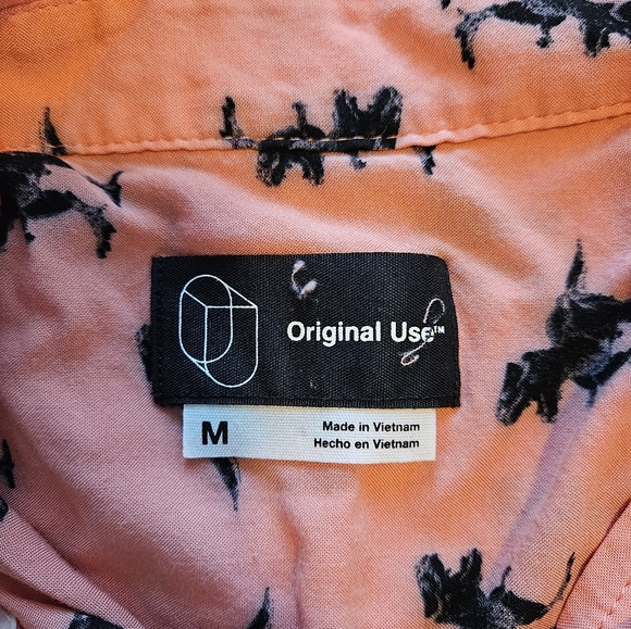 Original Use T-Rex Dinosaur Button Down Shirt - Picture 3 of 4